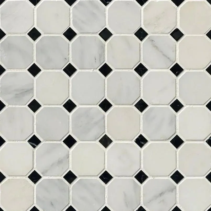 Greecian White-Cool Polished 12" x 12" THDW1-SH-GWO MSI Surfaces Other Mosaic Tiles