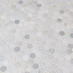 Image 5 of Hexagon Greecian White-Cool Polished 11-1/2" x 12" SMOT-GRE-1HEXP MSI Surfaces Hexagon Mosaic Tiles sold at Floors & Baths Pro's