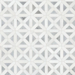 Image 2 of Bianco Dolomite White-Cool Polished 12" x 12" SMOT-BIANDOL-GEOP MSI Surfaces Square Mosaic Tiles sold at Floors & Baths Pro's