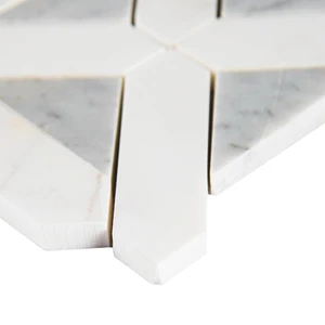 Image 5 of Bianco Dolomite White-Cool Polished 12" x 12" SMOT-BIANDOL-GEOP MSI Surfaces Square Mosaic Tiles sold at Floors & Baths Pro's