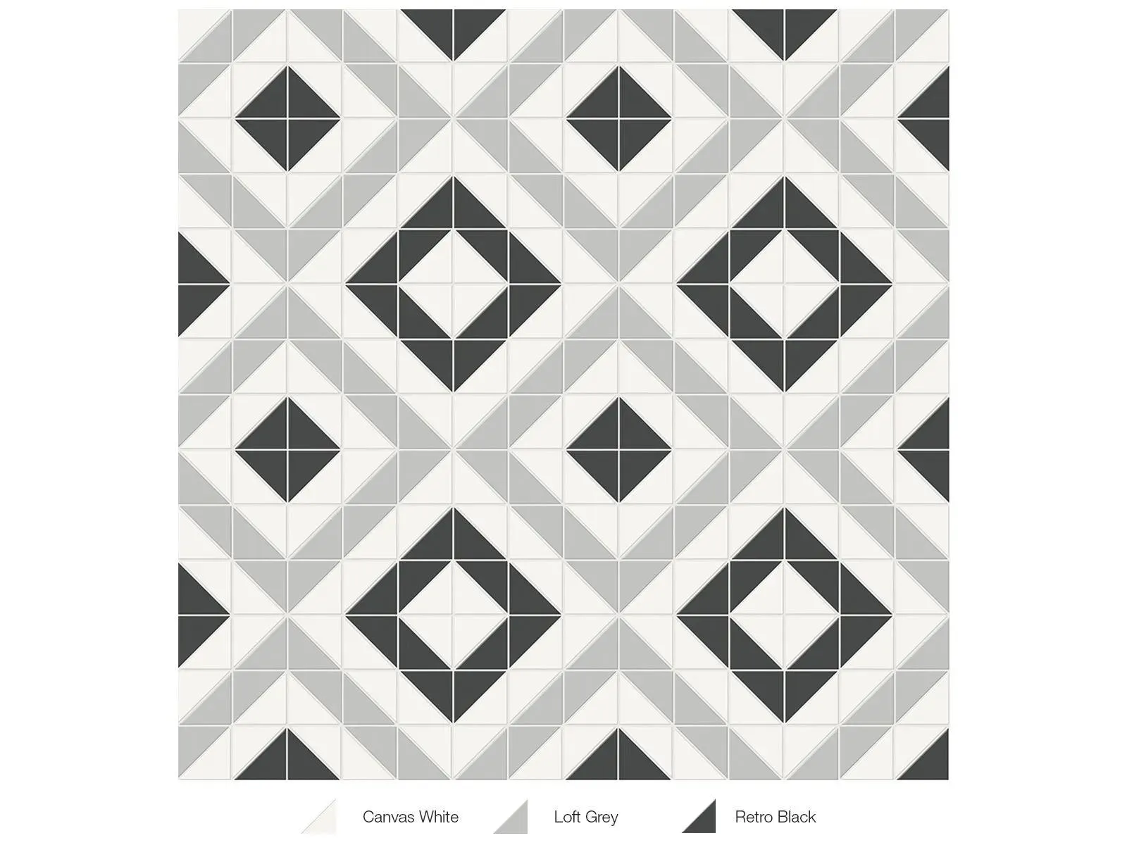 Soho Midnight Blend Matte 10" x 10" 4501-0550-0 Anatolia Square Mosaic Tiles