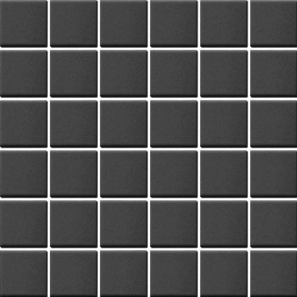 Classic / Techno Black Matte 12" x 12" HP02153A Centura Square Mosaic Tiles