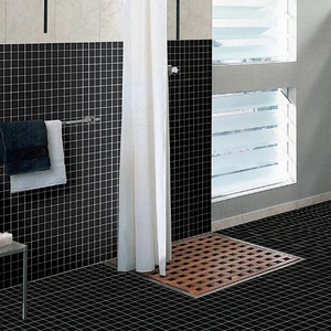 Image 2 of Plain Techno Black Matte 12" x 12" MBU2217 Centura Square Mosaic Tiles sold at Floors & Baths Pro's
