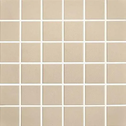 Plain Techno Cream Matte 12" x 12" MBU2216 Centura Square Mosaic Tiles