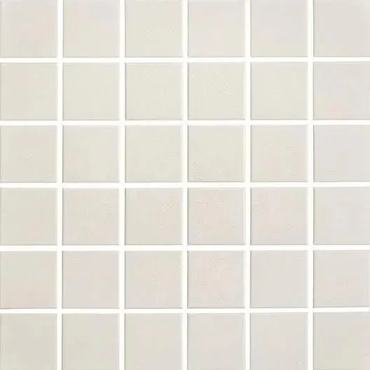 Plain Techno White Square Matte 12" x 12" MBU2229 Centura Square Mosaic Tiles