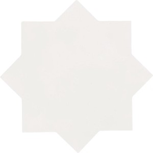 Kasbah Star Bone Matte 6.5" x 6.5" KA29076 Centura Star Mosaic Tiles | Floors & Baths Pro's