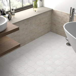 Image 3 of Kasbah Star Bone Matte 6.5" x 6.5" KA29076 Centura Star Mosaic Tiles sold at Floors & Baths Pro's