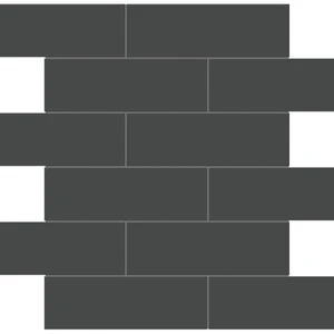12" X 12/5"", 24" Soho Retro Black Matte 12" x 12" 4501-0509-0 Anatolia Rectangle Mosaic Tiles
