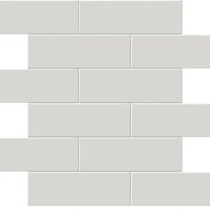 Soho Halo Grey Glossy 12" x 12" 4501-0497-0 Anatolia Rectangle Mosaic Tiles | Floors & Baths Pro's
