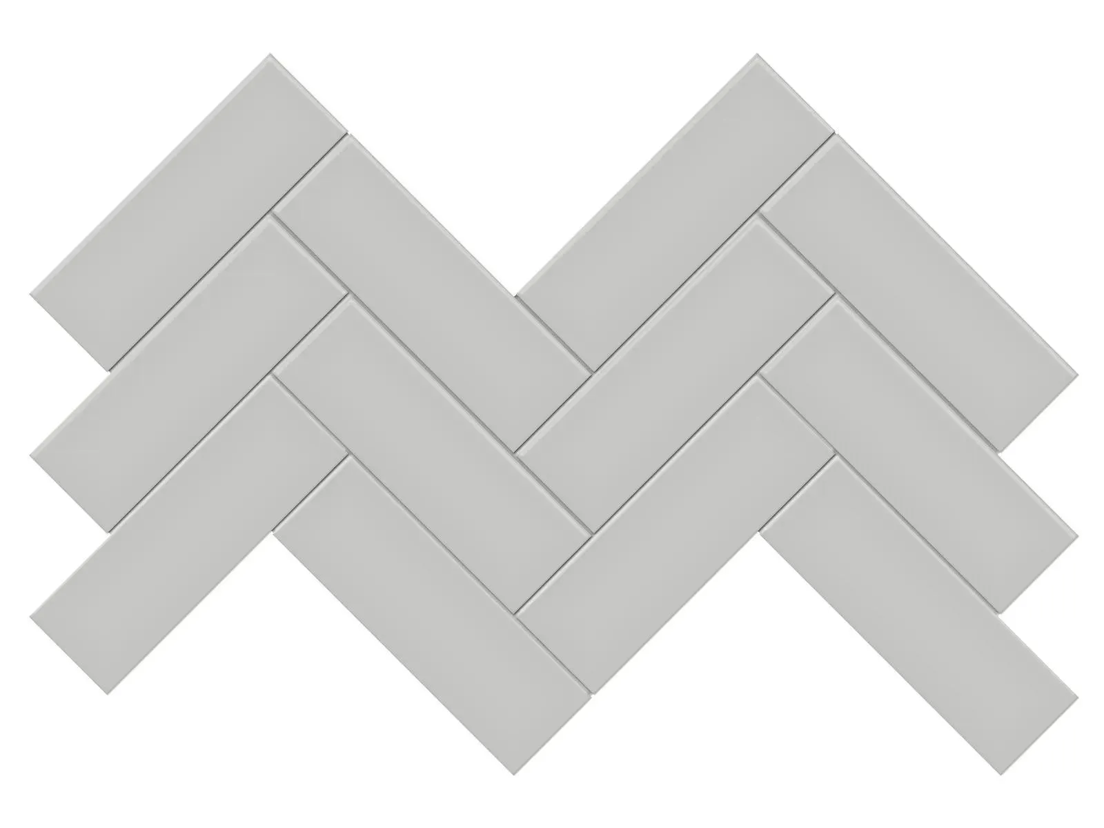 Soho Loft Grey Matte 8-1/4" x 17" 4501-0532-0 Anatolia Rectangle Mosaic Tiles
