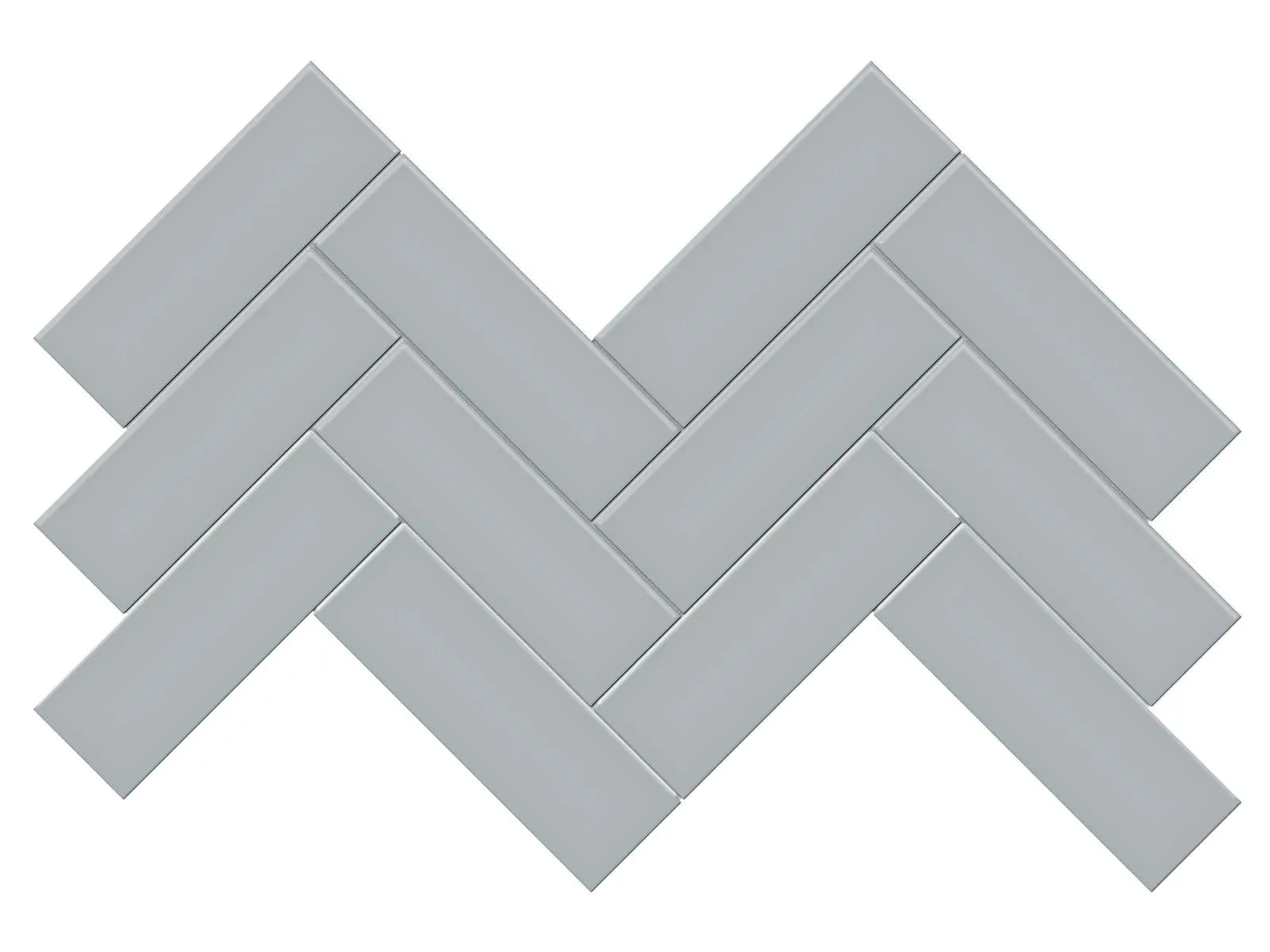 Soho Cloud Blue Matte 8-1/4" x 17" 4501-0536-0 Anatolia Rectangle Mosaic Tiles