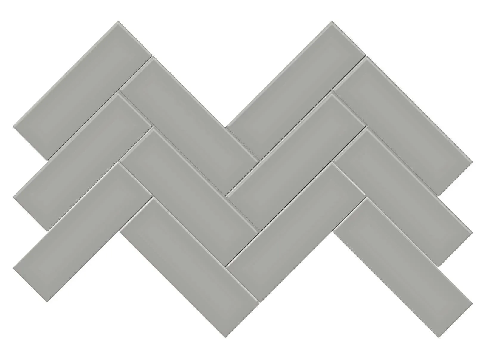 Soho Cement Chic Glossy 8-1/4" x 17" 4501-0524-0 Anatolia Rectangle Mosaic Tiles