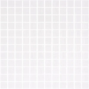 Glass Lisa 25103 Glossy White 12-1/4" x 18-3/8" 2000052 Centura Square Mosaic Tiles