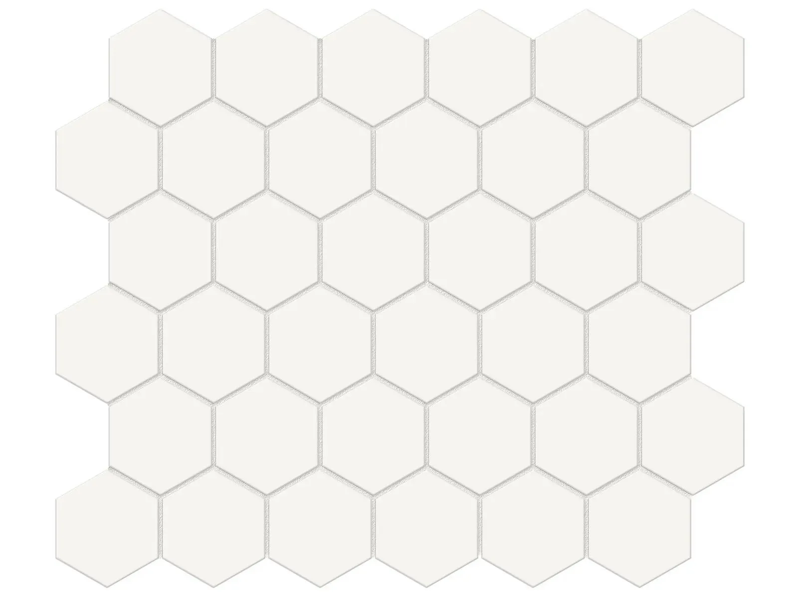 Soho Canvas White Matte 11" x 12" 4501-0275-1 Anatolia Hexagon Mosaic Tiles