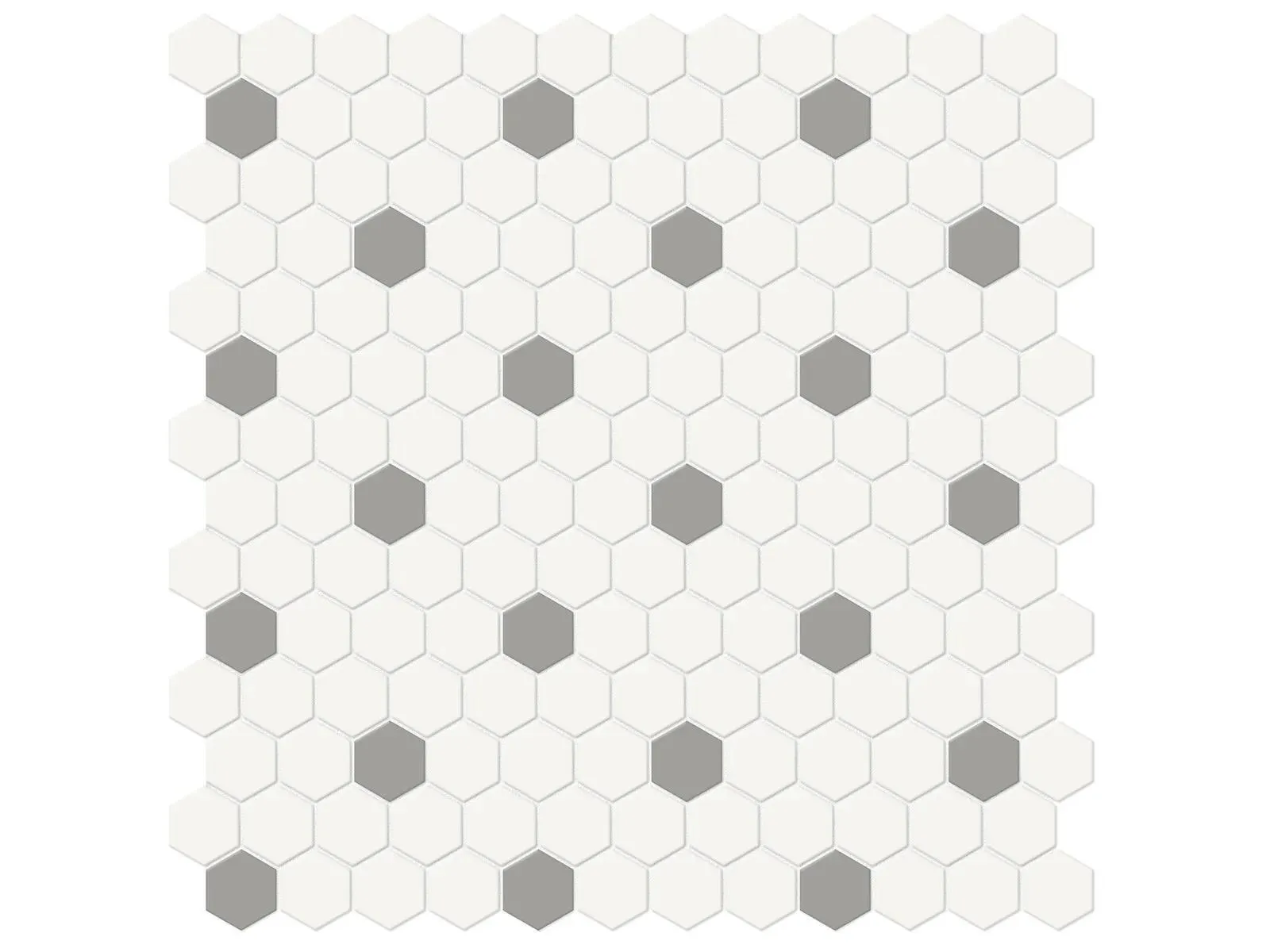 Soho Canvas White Matte 12" x 12" 4501-0451-0 Anatolia Hexagon Mosaic Tiles