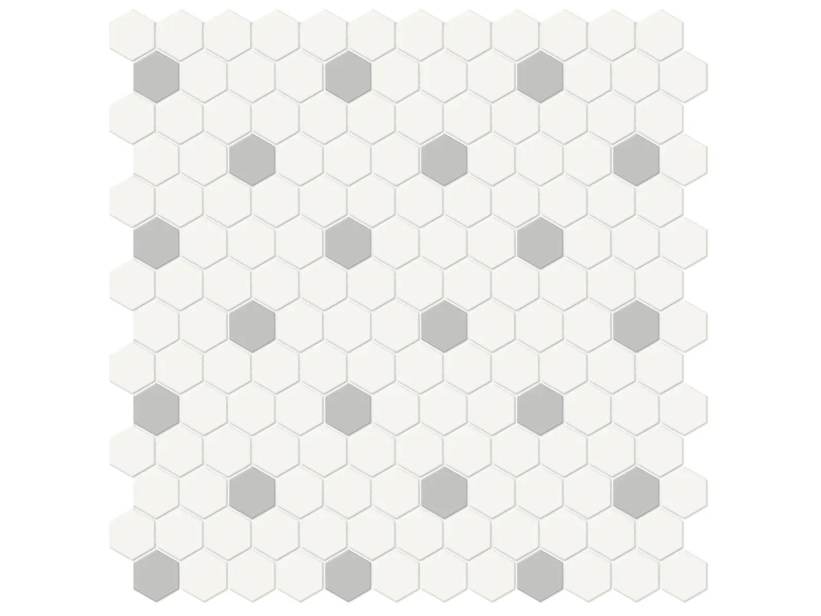 Soho Canvas White Matte 12" x 12" 4501-0450-0 Anatolia Hexagon Mosaic Tiles