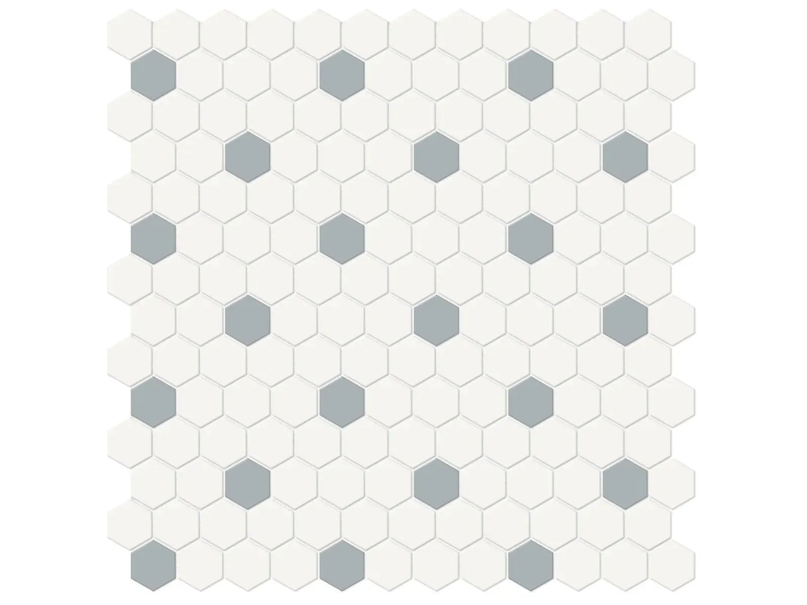 Soho Canvas White Matte 12" x 12" 4501-0454-0 Anatolia Hexagon Mosaic Tiles