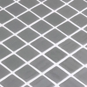 Image 3 of Lisa 25101 Glossy Grey 12-1/4" x 18-3/8" 2000053 Centura Square Mosaic Tiles sold at Floors & Baths Pro's