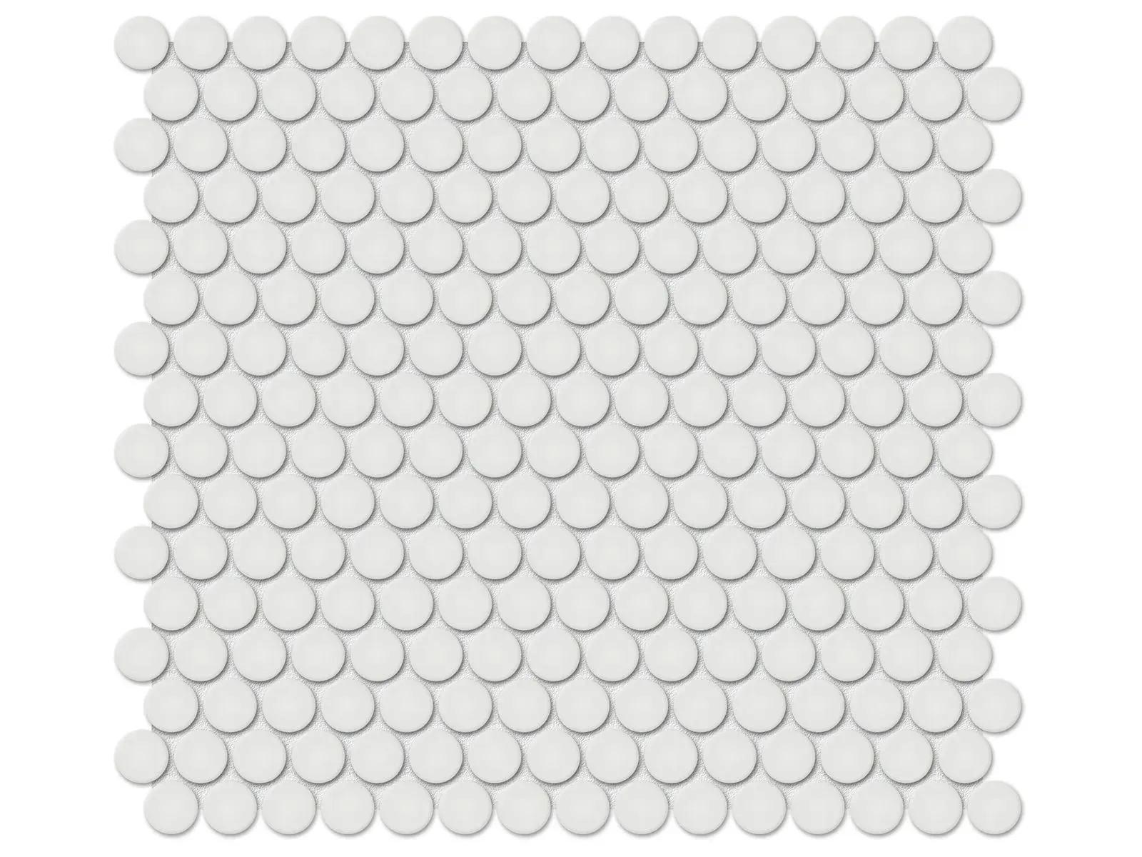 Soho Halo Grey Matte 11" x 12" 4501-0436-0 Anatolia Circle Mosaic Tiles