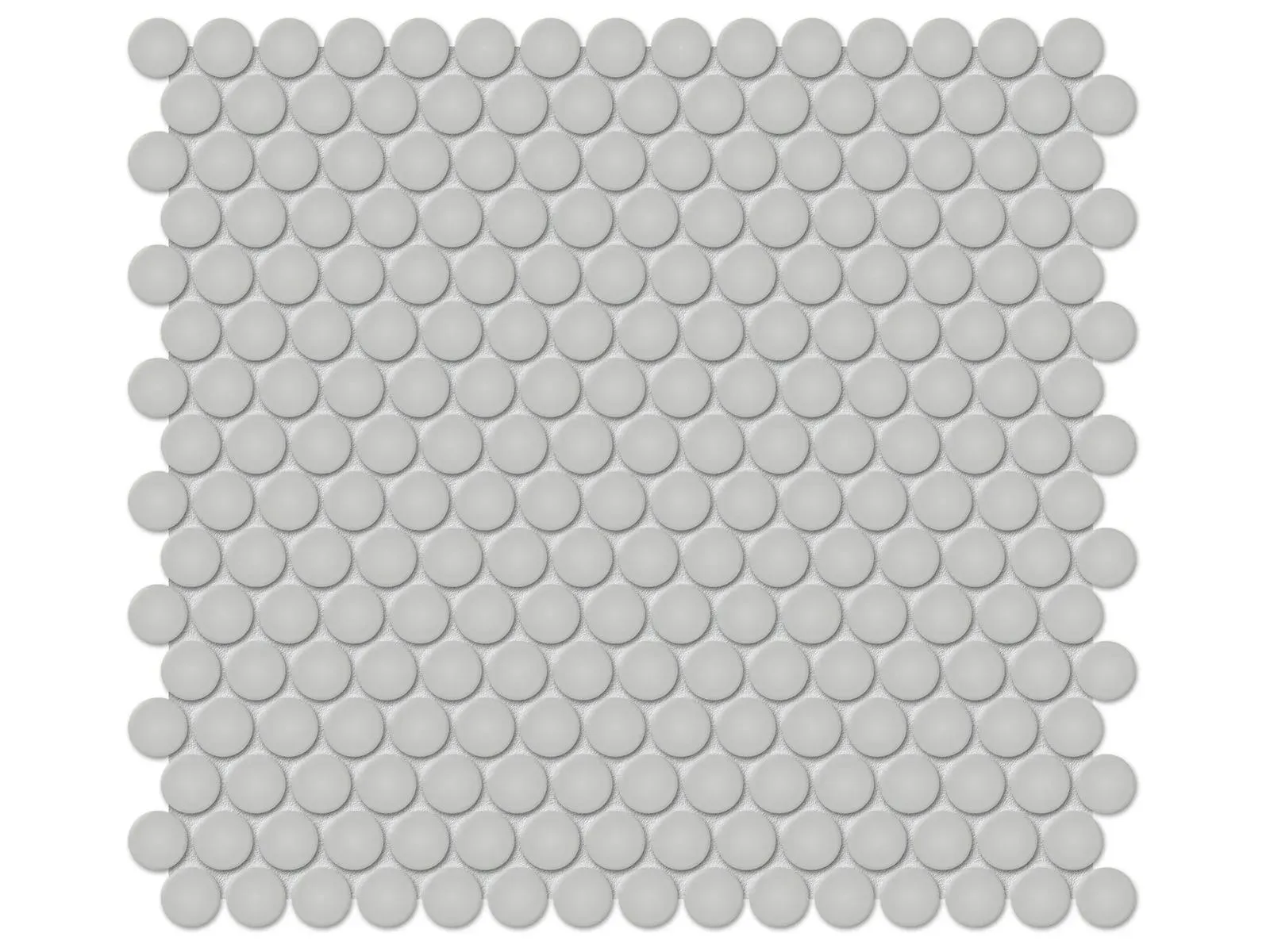 Soho Loft Grey Glossy 11" x 12" 4501-0430-0 Anatolia Circle Mosaic Tiles