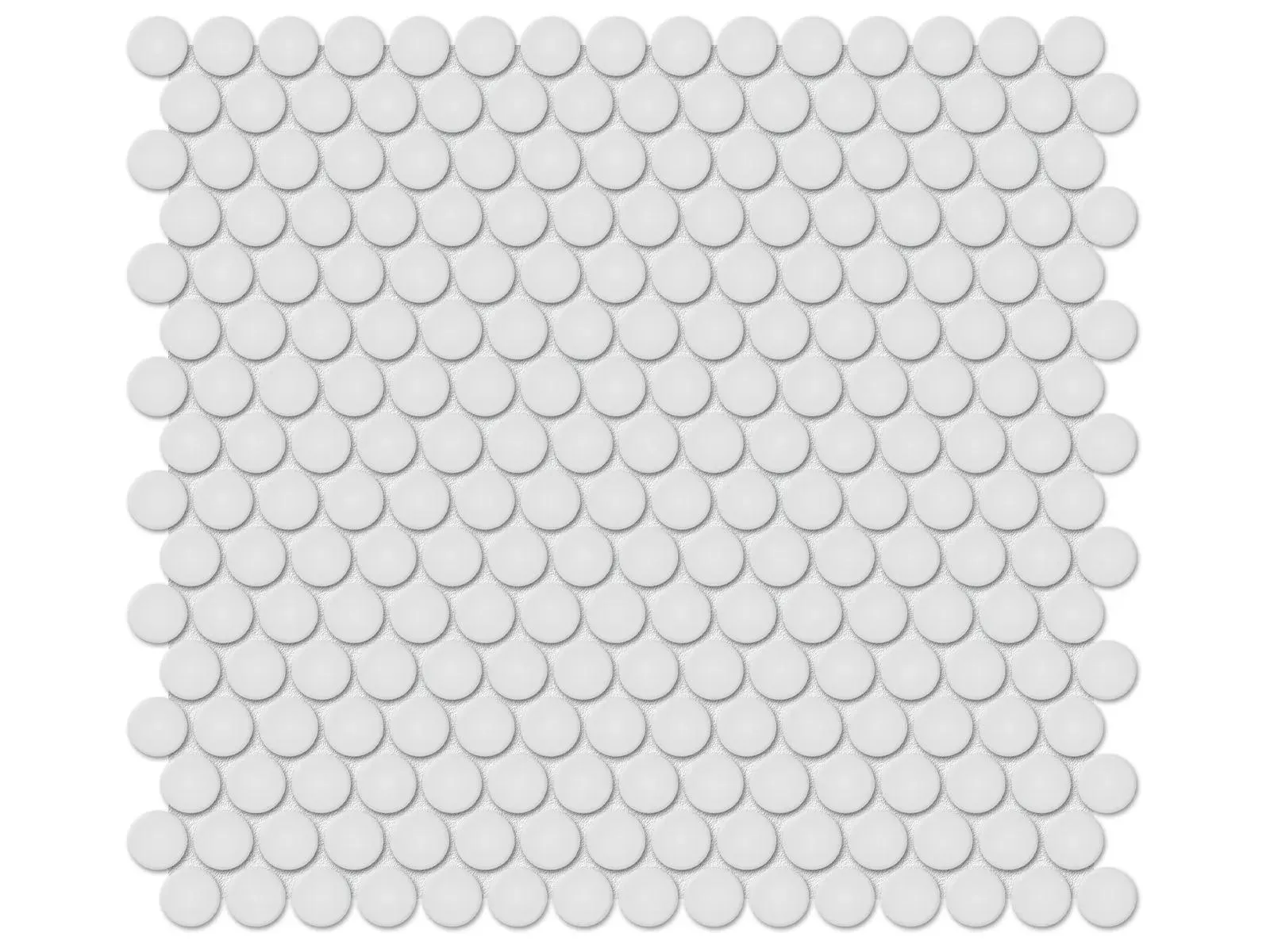 Soho Gallery Grey Glossy 11" x 12" 4501-0429-0 Anatolia Circle Mosaic Tiles