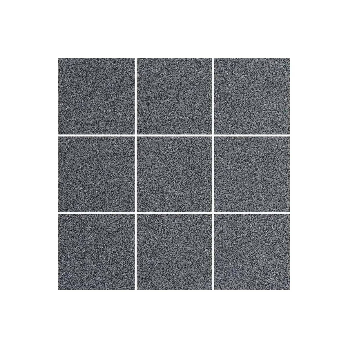 Dotti Matte Dark Grey 12" x 12" K520185 Centura Square Mosaic Tiles