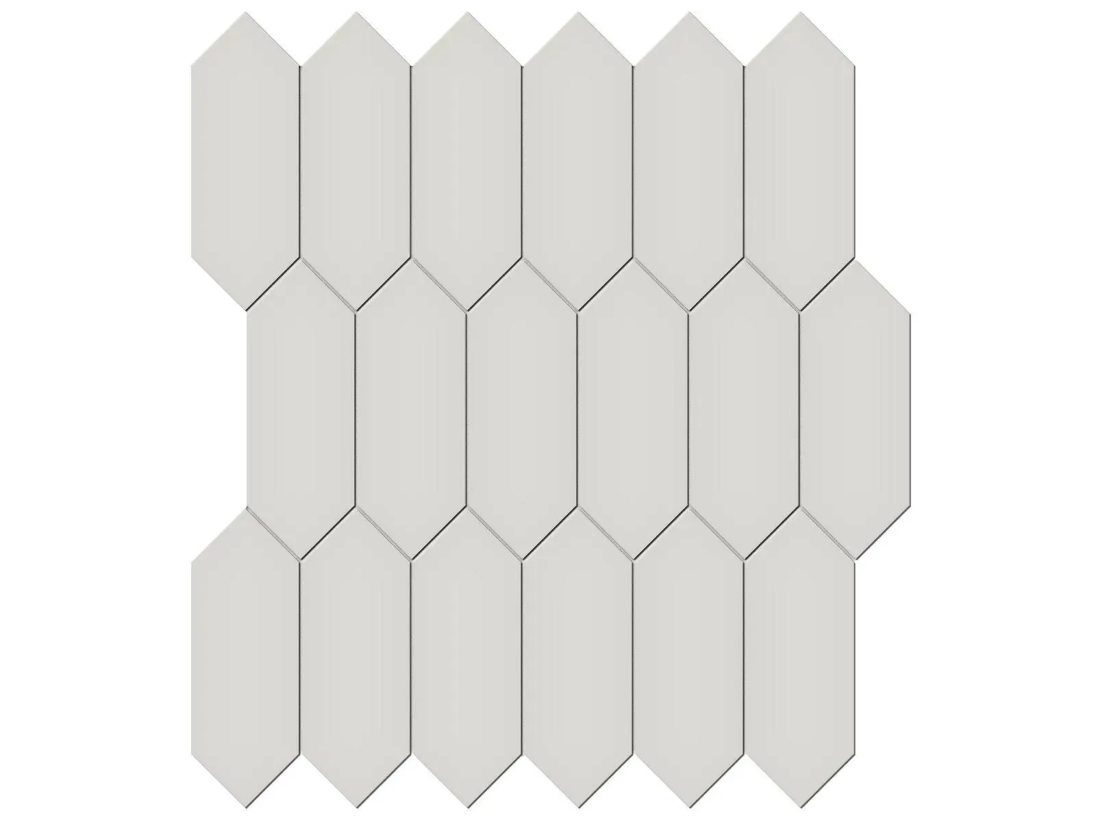 Soho Halo Grey Matte 11" x 13" 4501-0490-0 Anatolia Hexagon Mosaic Tiles