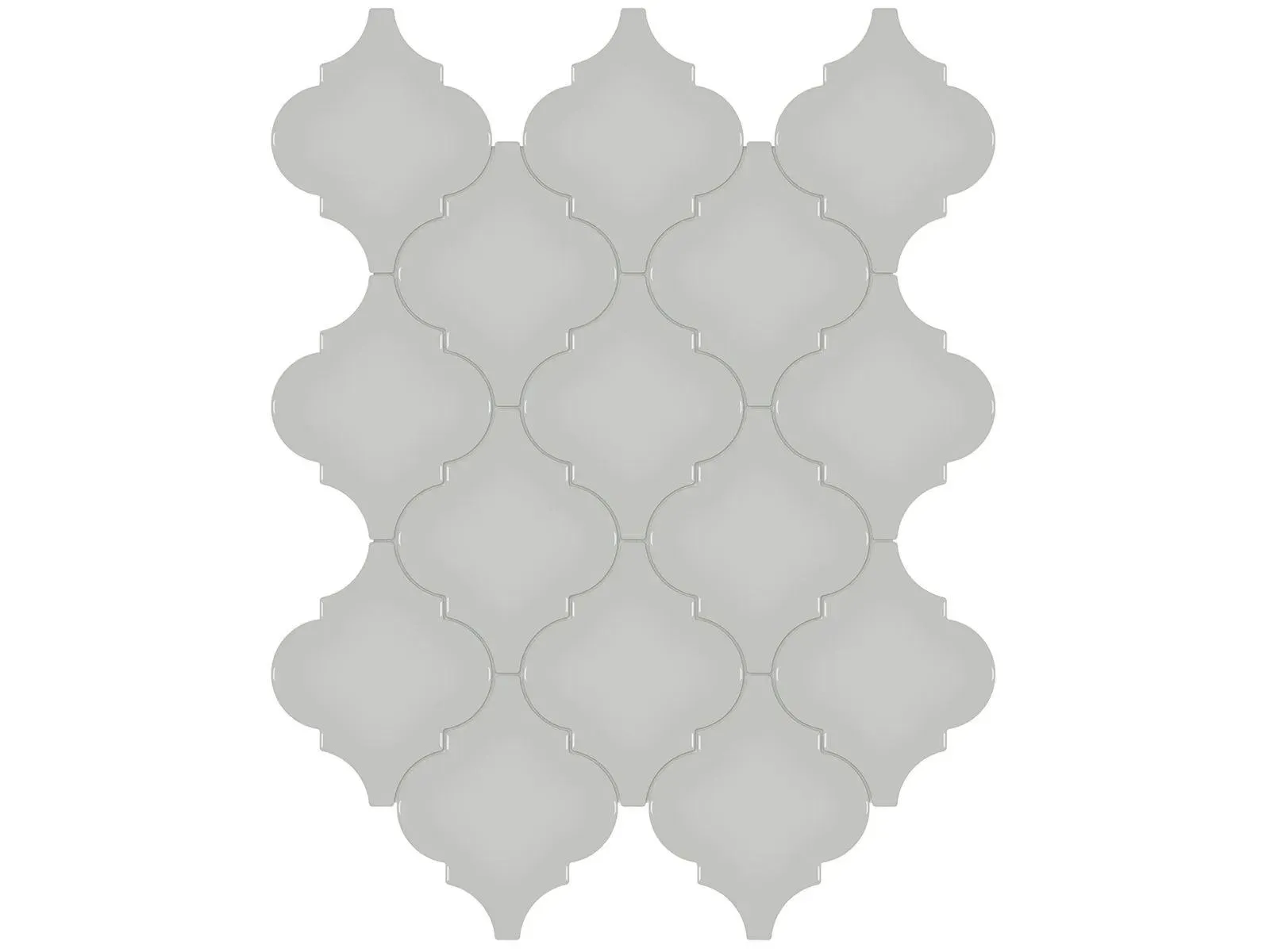Soho Loft Grey Glossy 10" x 13" 4501-0477-0 Anatolia Other Mosaic Tiles