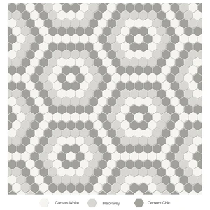  Rustic Gold Soho Evening Blend Matte 8-1/4" x 14" 4501-0554-0 Anatolia Hexagon Mosaic Tiles 