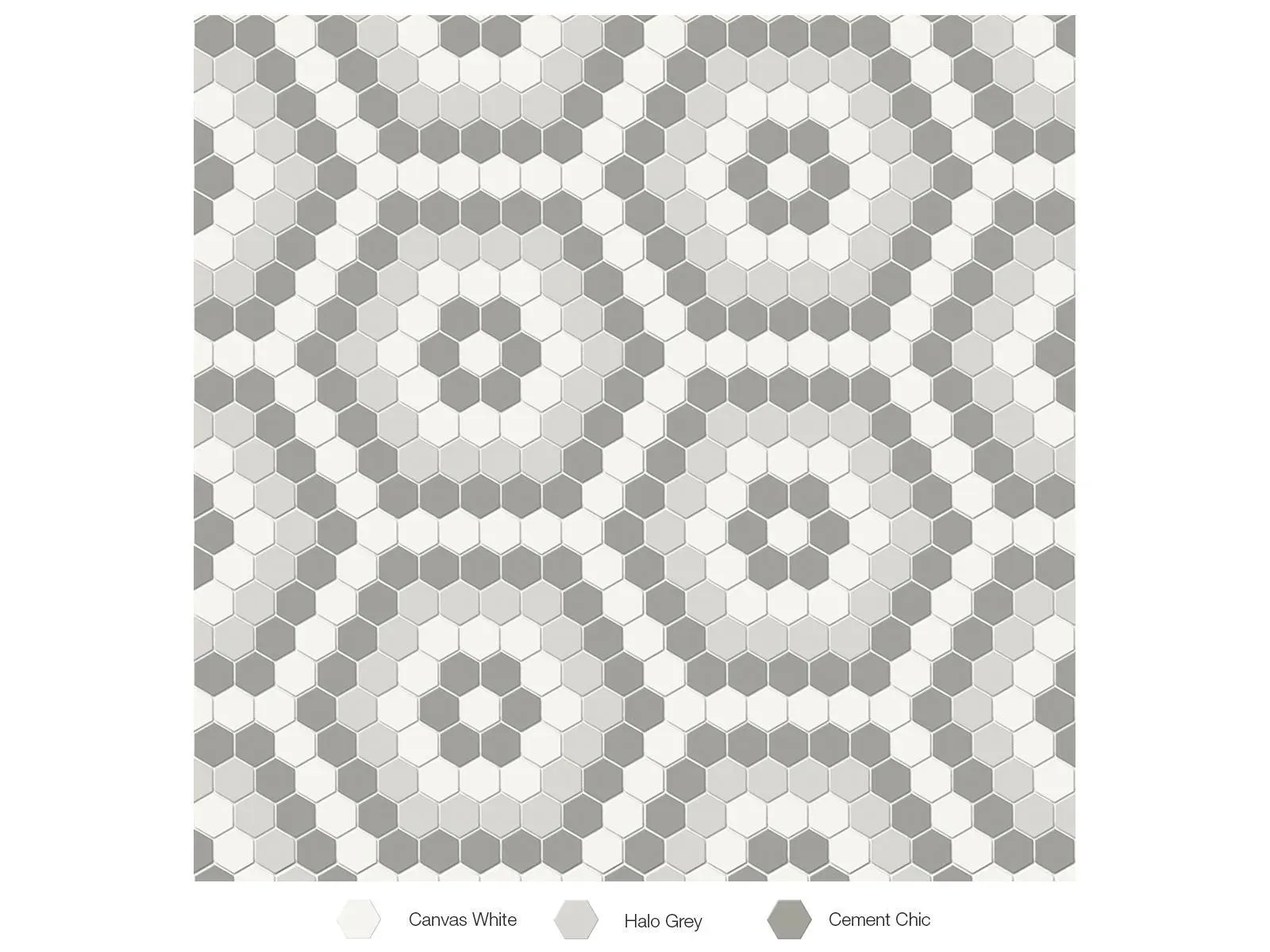 Soho Evening Blend Matte 8-1/4" x 14" 4501-0554-0 Anatolia Hexagon Mosaic Tiles