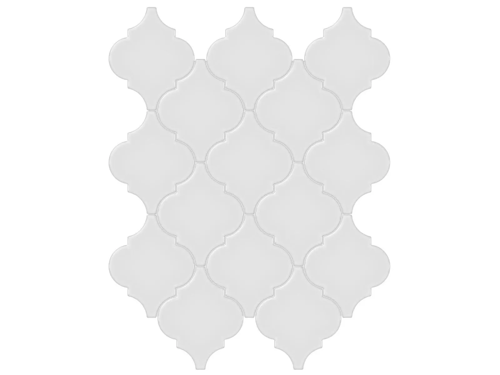 Soho Gallery Grey Glossy 10" x 13" 4501-0475-0 Anatolia Other Mosaic Tiles
