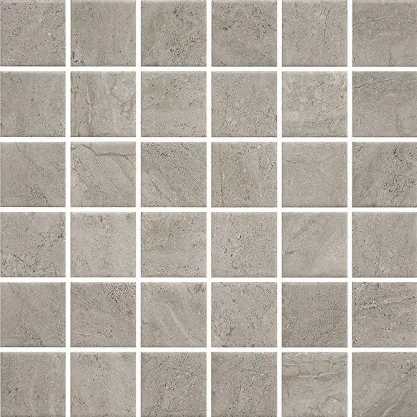 Miki - InkJet Mosaics Grey Matte 12" x 12" MPSC2017 Centura Square Mosaic Tiles