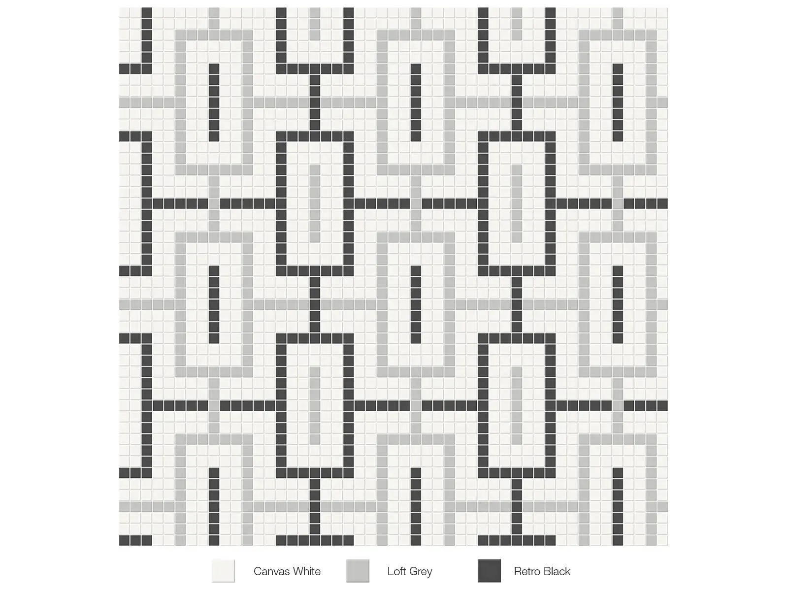 Soho Midnight Blend Matte 11" x 11" 4501-0545-0 Anatolia Square Mosaic Tiles