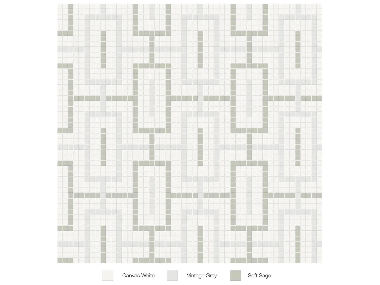 Soho Morning Blend Matte 11" x 11" 4501-0542-0 Anatolia Square Mosaic Tiles