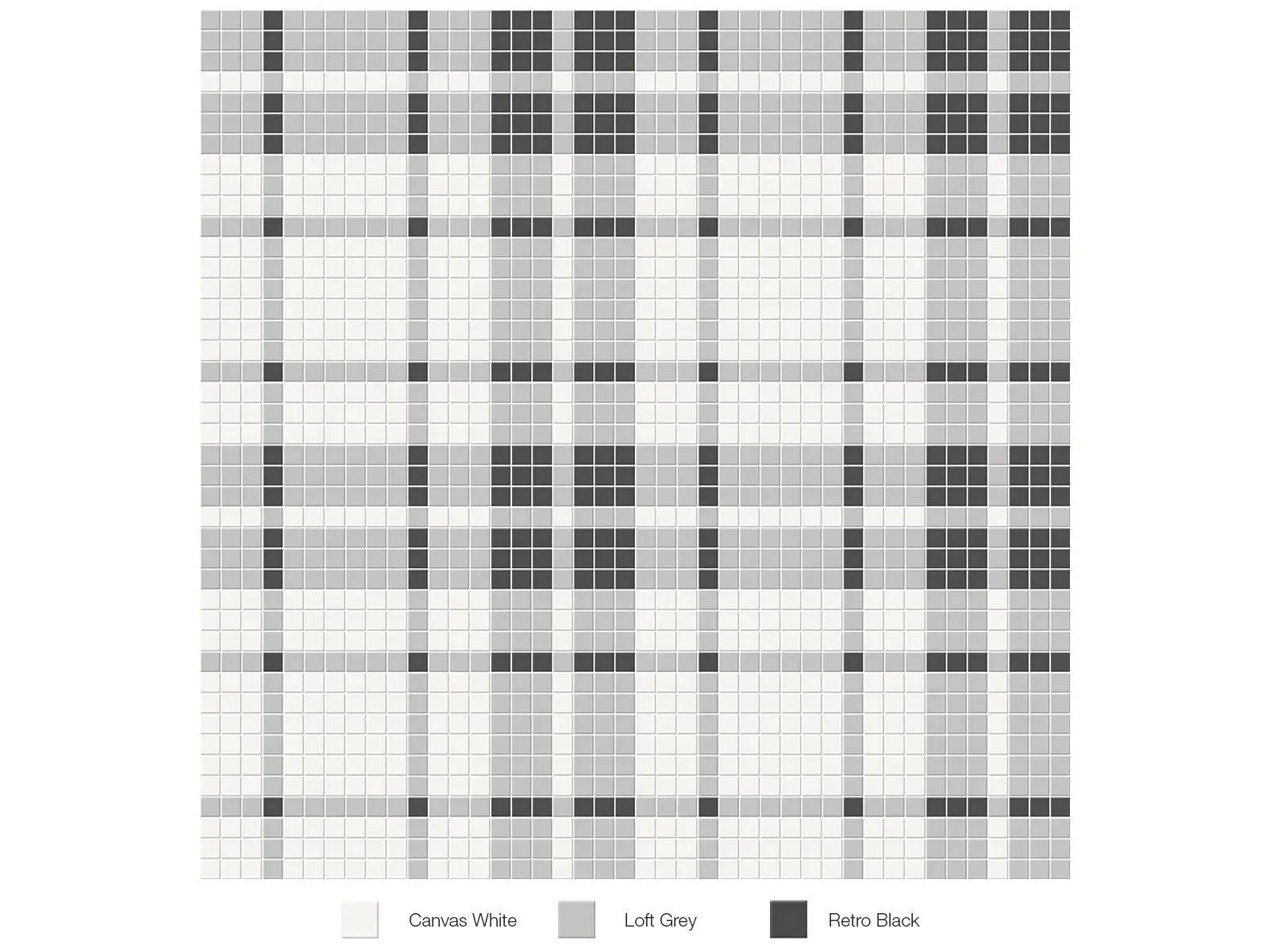 Soho Midnight Blend Matte 13" x 13" 4501-0540-0 Anatolia Square Mosaic Tiles
