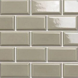 Image 2 of Castle Taupe Glossy 12" x 12" BHE05058V Centura Rectangle Mosaic Tiles sold at Floors & Baths Pro's