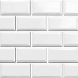 Image 2 of Castle White Glossy 12" x 12" HE6470V Centura Rectangle Mosaic Tiles sold at Floors & Baths Pro's