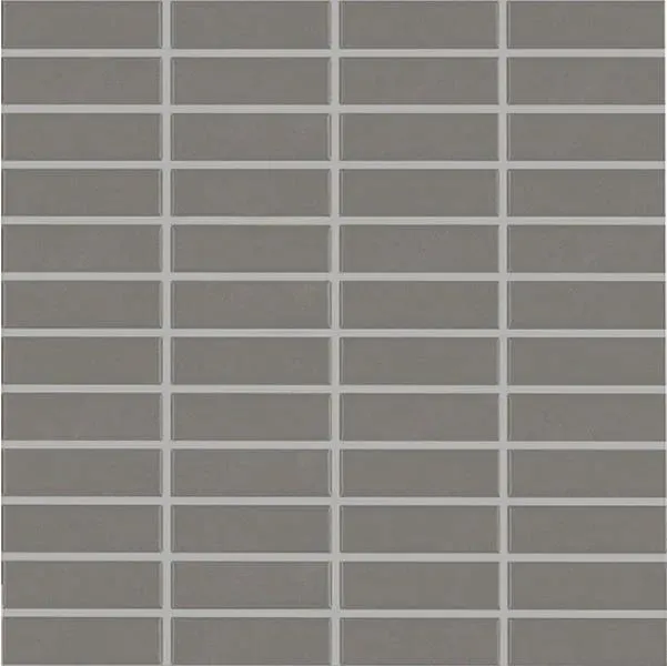 Basic Bronze Grey Satin 12" x 12" MBM1338 Centura Square Mosaic Tiles