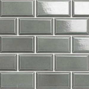 Image 2 of Castle Pewter Glossy 12" x 12" BHE02122V Centura Rectangle Mosaic Tiles sold at Floors & Baths Pro's