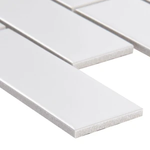 Image 2 of Retro Brick White-Cool Matte 11" x 14-1/2" SMOT-PT-RETBIA-2X6 MSI Surfaces Rectangle Mosaic Tiles sold at Floors & Baths Pro's