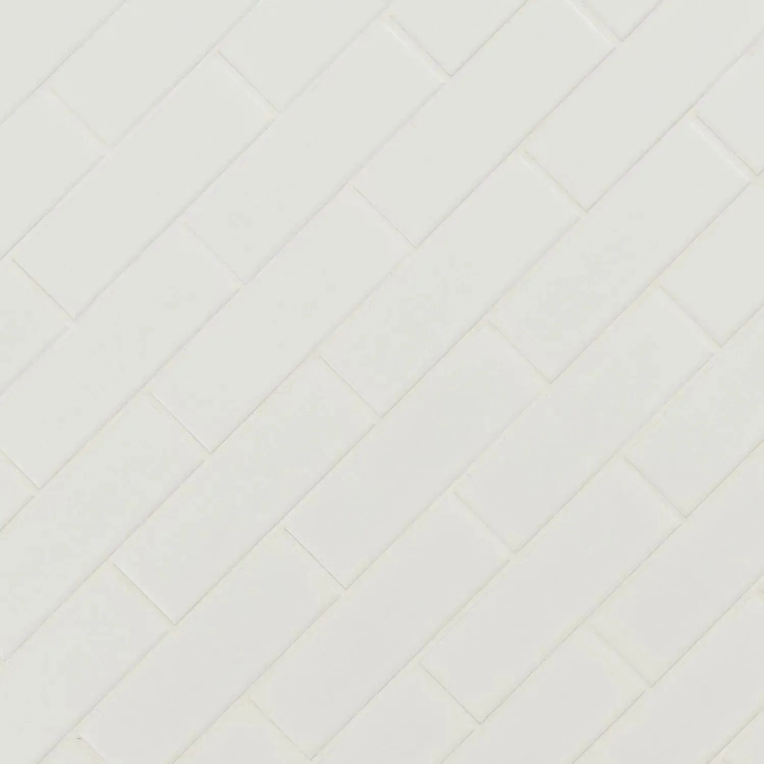 Retro Brick White-Cool Matte 11" x 14-1/2" SMOT-PT-RETBIA-2X6 MSI Surfaces Rectangle Mosaic Tiles