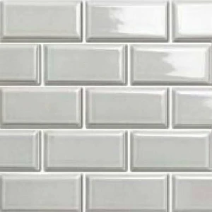 Image 2 of Castle Grey Glossy 12" x 12" BHE02118V Centura Rectangle Mosaic Tiles sold at Floors & Baths Pro's