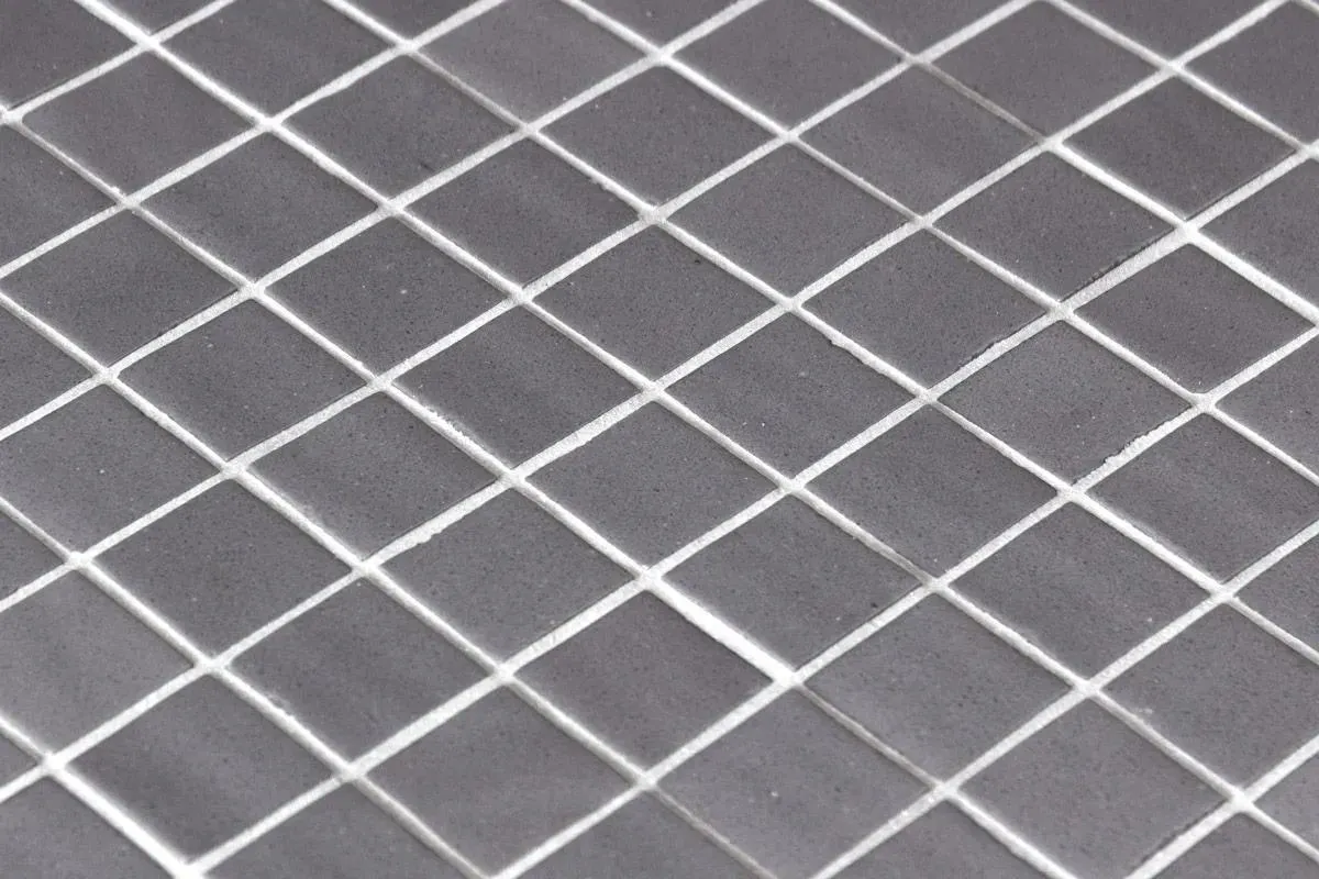 NatureGlass Matte Dark Grey 12-1/4" x 12-1/4" 2003472 Centura Square Mosaic Tiles
