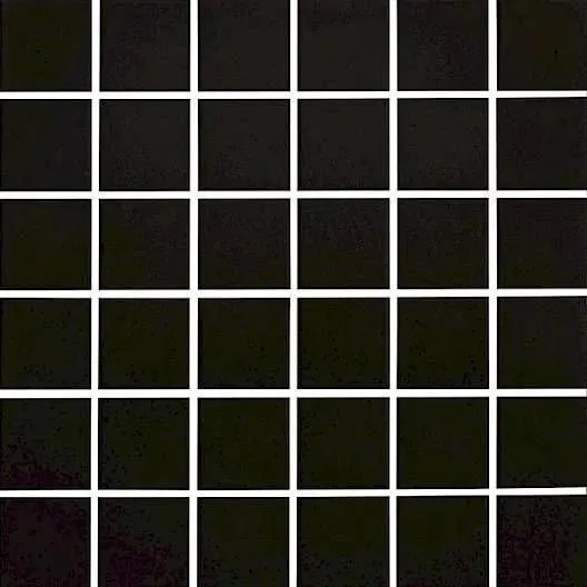 Plain Glaze Black Satin 12" x 12" HP6521 Centura Square Mosaic Tiles