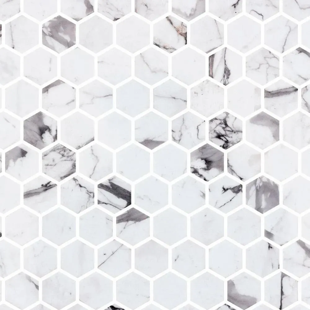 Onix Hex Fosco 1" x 1" ONIFOSHEXMOS1M Italbec Italbec Hexagon Mosaic Tiles