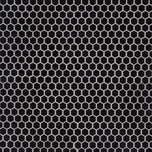 Image 2 of Retro Nero Black Hexagon Glossy 10-1/2" x 12" SMOT-PT-RETNERO-1HEXG MSI Surfaces Hexagon Mosaic Tiles sold at Floors & Baths Pro's