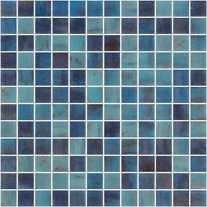  Urban Max Vanguard Matte Forest Blue 12-1/4" x 12-1/4" 2003960 Centura Square Mosaic Tiles 