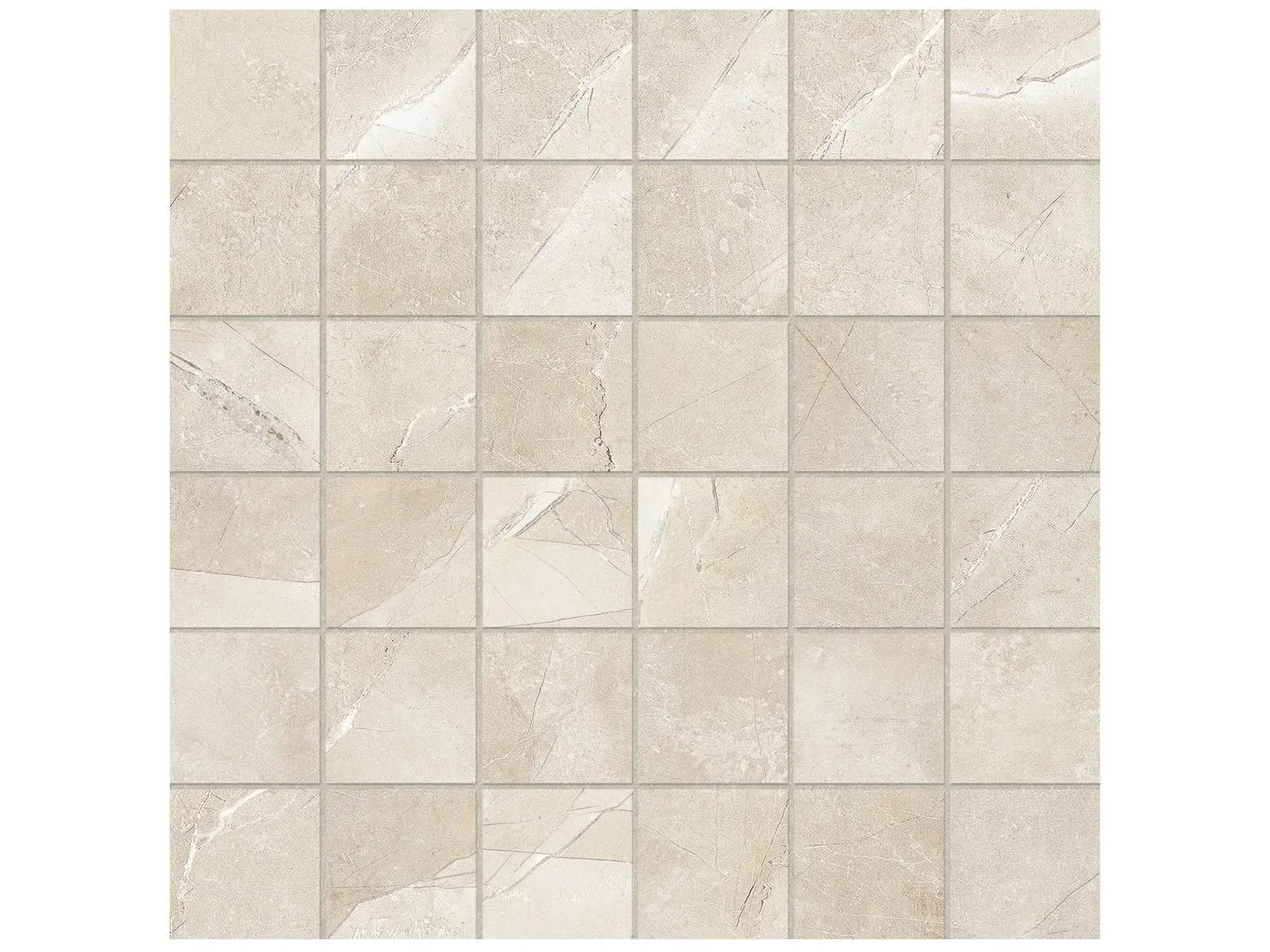 Classic Pulpis Ivory Matte 12" x 12" 4501-0067-0 Anatolia Square Mosaic Tiles