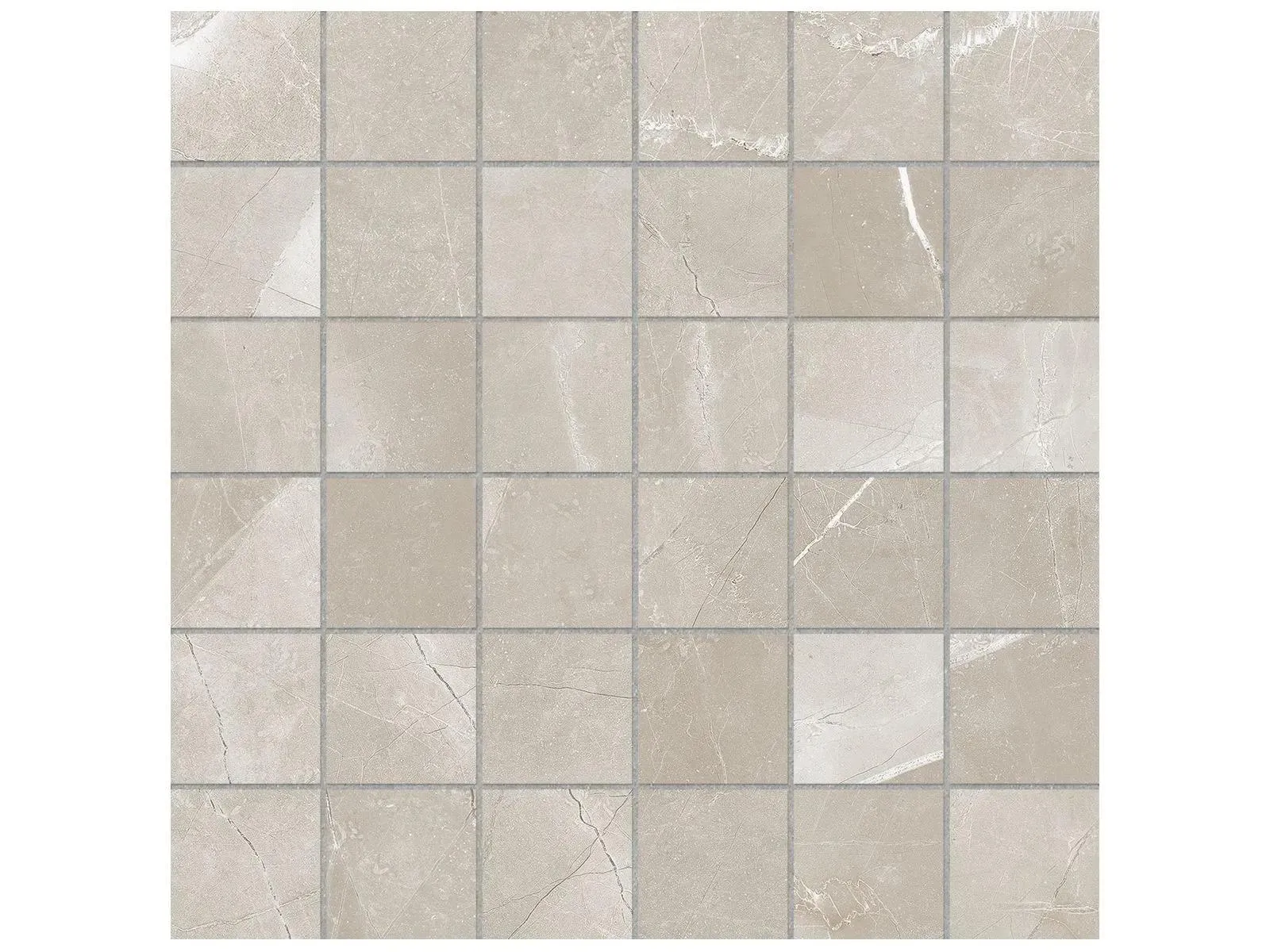 Classic Pulpis Grey Matte 12" x 12" 4501-0066-0 Anatolia Square Mosaic Tiles
