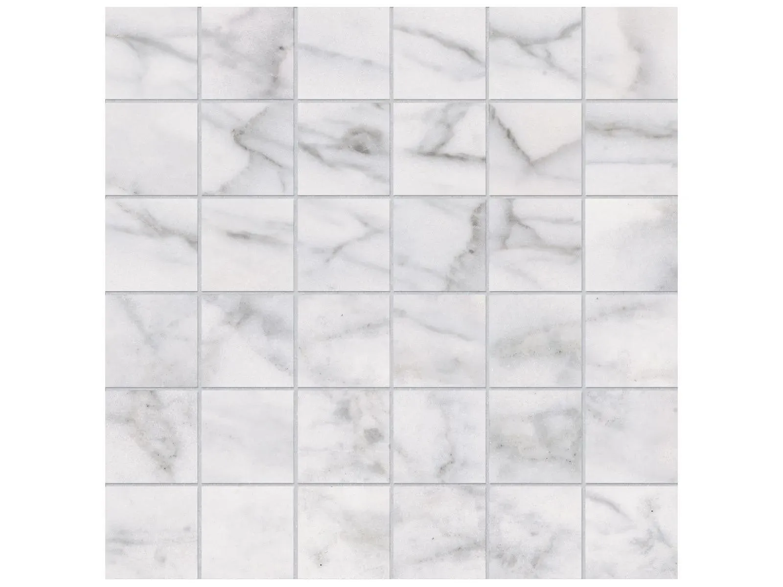 Classic Carrara Matte 12" x 12" 4501-0065-0 Anatolia Square Mosaic Tiles